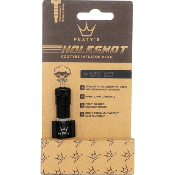 Peaty's Holeshot CO2 Tyre Inflator Head schwarz  Black