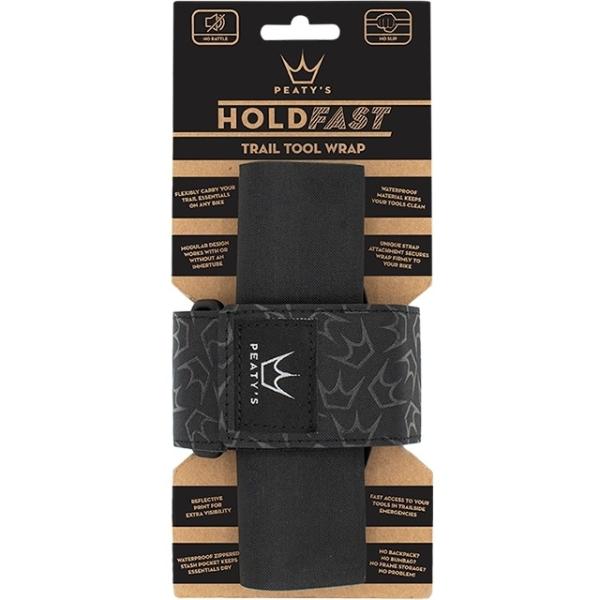 Peaty's Hold Fast Trail Tool Wrap nightrider black  Nighrider Black 60x60x160 mm, 0.1 l