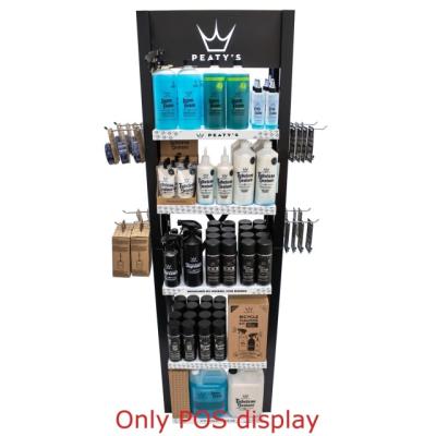 Peaty's POS Stand 2024 5 Tier 1900x545x300mm Weisse Tablare Black  Schwarz, Weiss Produktbild 1