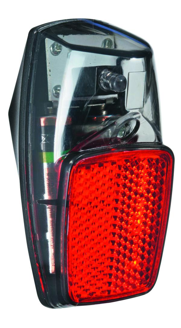 Union R&uuml;cklicht UN-4305 inkl Batterien Schutzblechmontage 