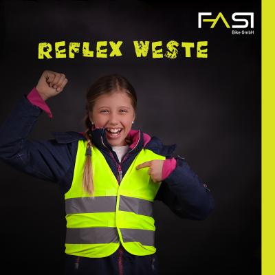 FASI Reflexweste Kiddy f&uuml;r Kinder Gr&ouml;sse XS gelb  Produktbild 1