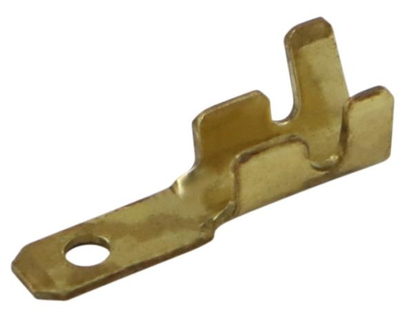 Flachsteckzunge &Oslash;0.3-1.0mm2 2.8/0.5mm unisoliert messing 