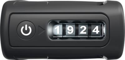 Abus Faltschloss Bordo Combo 6000C/90 LED Code mit Halter SH 6000/90 schwarz  Produktbild 2