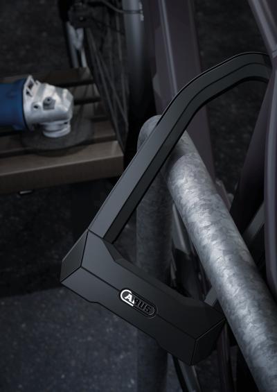 Abus B&uuml;gelschloss Granit Super Extreme 2500 165x230 mit Halter USH2500 schwarz  Produktbild 7