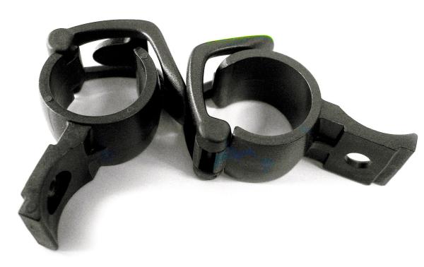 SKS Befestigungsklemme schwarz Q 23-26mm Set &agrave; 2 Stk. 