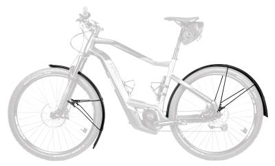 SKS Schutzblechgarnitur Bluemels Style Kunststoff 28" 46mm schwarz matt  Produktbild 2