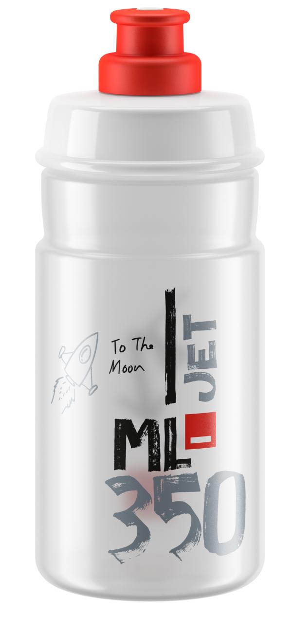 Elite Bidon Jet f&uuml;r Kinder 350 ml transparent-rot &Oslash; 66mm 