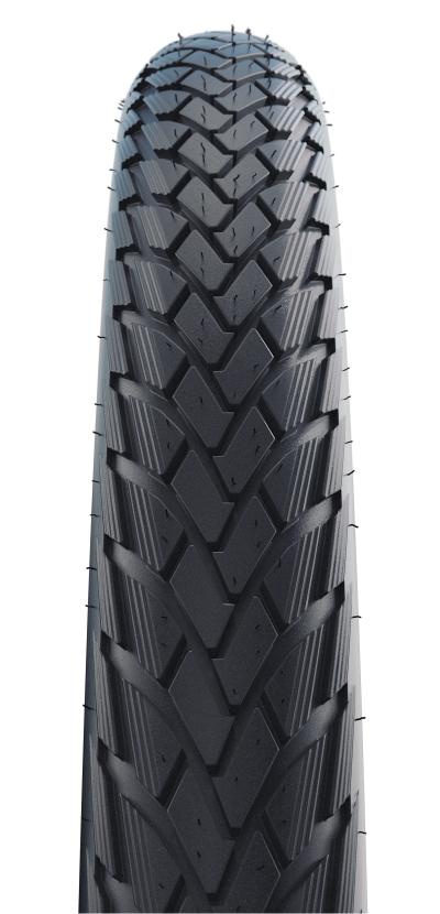 Schwalbe Pneu Green Marathon 700x28C GG Starr mit Reflexstreifen black  Produktbild 1