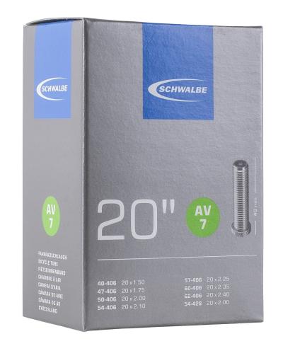 Schwalbe Schlauch AV7 offen 20" 40/62-406 Autoventil  Produktbild 1