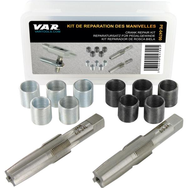 VAR Pedalgewindebohrersatz PE-04700 5/8"x24 tpi Set f&uuml;r links und rechts 