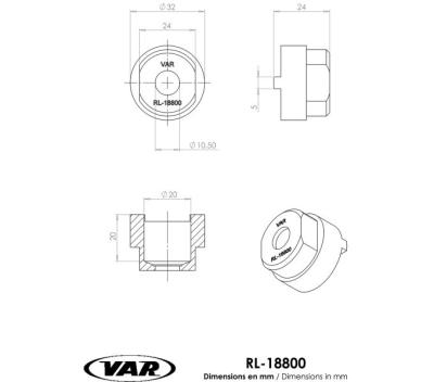VAR Zahnkranzabzieher RL-18800 f&uuml;r Cyclo und 4/5/6 Regina  Produktbild 1