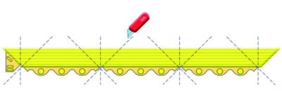 Notrax Abschlusskante f&uuml;r Arbeitsplatzmatte m&auml;nnlich 19mmx91cm schwarz  Produktbild 3