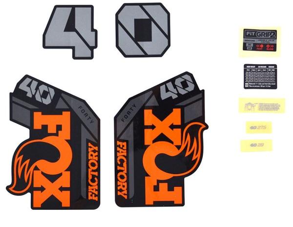 FOX 21 40 F-S orange Logo shiny black 