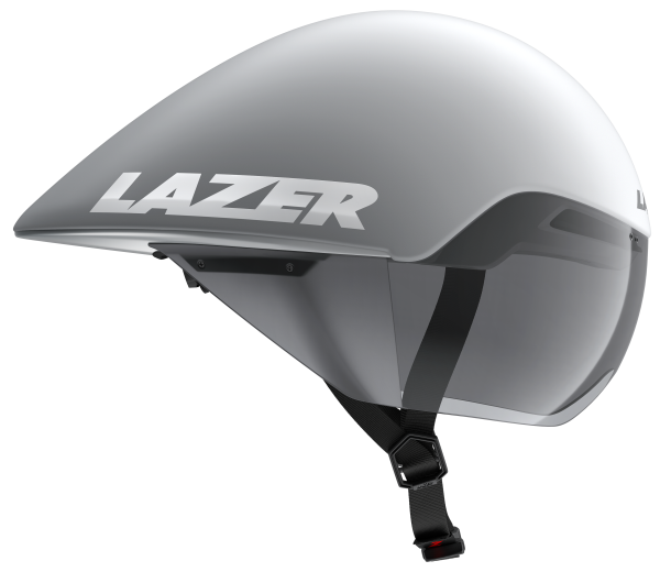 LAZER Unisex Road Volante KinetiCore Tri Helm matte white silver S