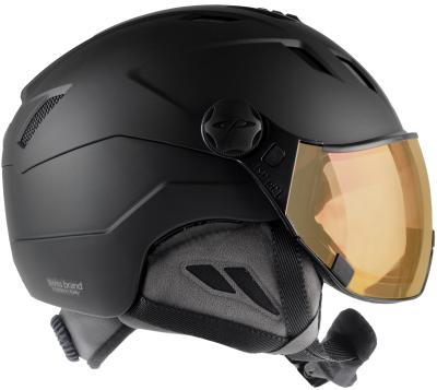 CP Ski CORAO+ Helmet black soft touch / Visor Nr.30 XL Produktbild 1