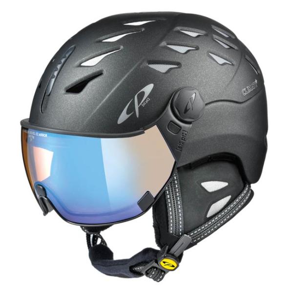 CP Ski CUMA Cashmere Helmet sparkling graphite soft touch / Visor Nr.26 XL
