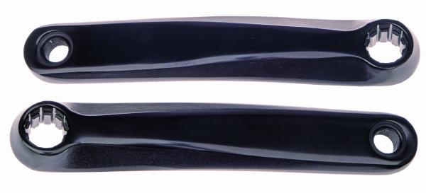 Kurbel 165 mm Alu ohne Schrauben BNI schwarz 
