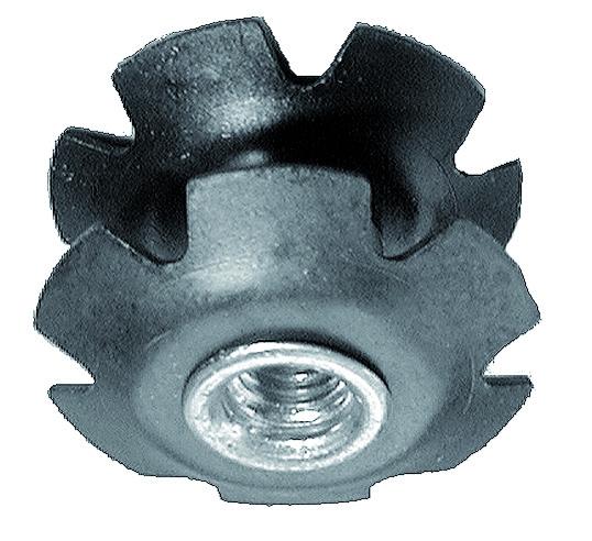 Ahead Kralle 1 1/8" mit M6 schwarz 