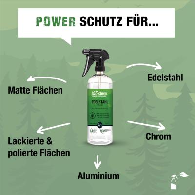 Bio-Chem Edelstahl Pflege 750 ml mit Spr&uuml;hkopf  Produktbild 1