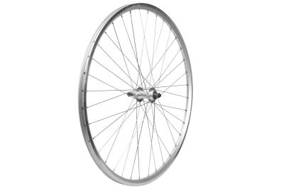 Laufrad hinten 28" 622x19 Alu 135mm V-Brake Leerlauf MF/QR silber  Produktbild 1