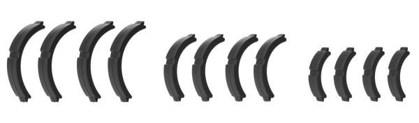 Bosch Set Distanzgummi f&uuml;r SmartphoneHub &Oslash;25.4/31.8/35.0mm schwarz 