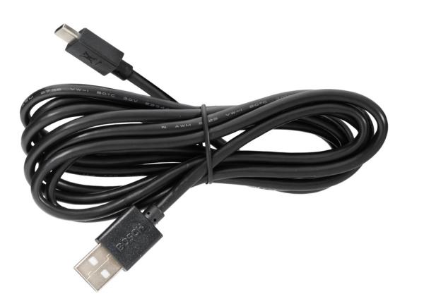 Bosch USB Kabel f&uuml;r DiagnosticTool 3 USB-A/USB-C 2000mm schwarz 