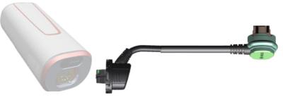 Bosch Kabelsatz PowerMore 100mm BCH3925 Kabelf&uuml;hrung vom Akkuhalter weg schwarz  Produktbild 2