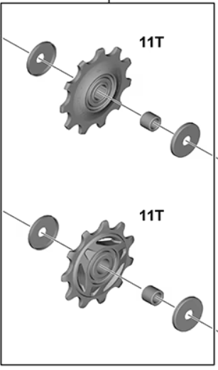 Shimano F&uuml;hrungs- und Spannrolle RD-U6050 Paar  Produktbild 1