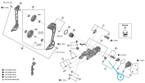 Shimano Abdeckung RD-U8020 