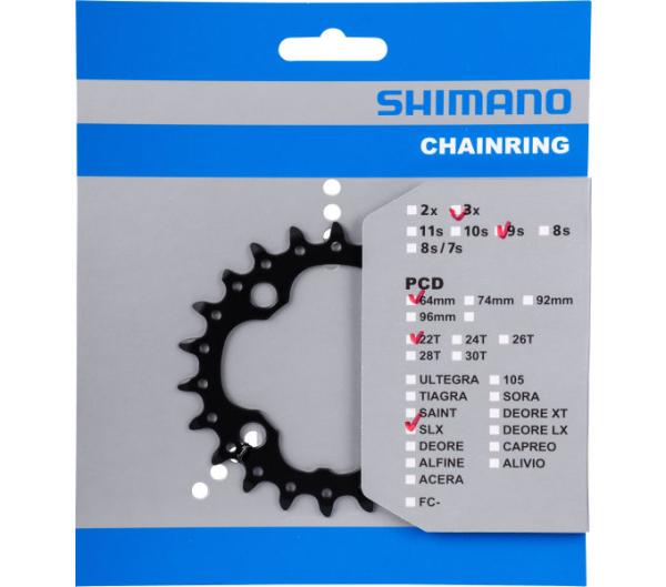 Shimano Kettenblatt SLX FC-M660 22 Z&auml;hne AA 
