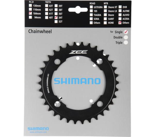 Shimano Kettenblatt ZEE FC-M640 34 Z&auml;hne schwarz 