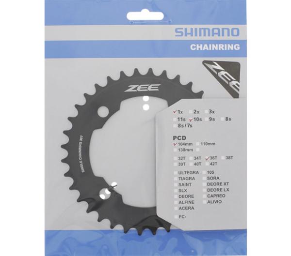 Shimano Kettenblatt ZEE FC-M640 36 Z&auml;hne schwarz 