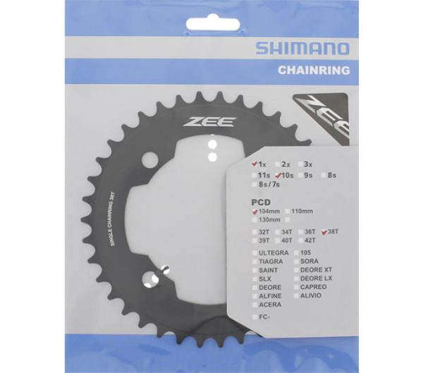 Shimano Kettenblatt ZEE FC-M640 38 Z&auml;hne schwarz 