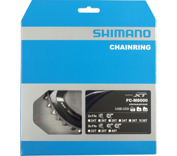 Shimano Kettenblatt XT FC-M8000 38 Z&auml;hne BD 