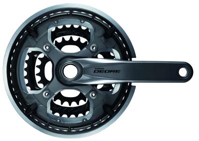 Shimano Kettenradgarnitur DEORE FC-T6010 170 mm 48X36X26 Hosenschutz schwarz  Produktbild 1