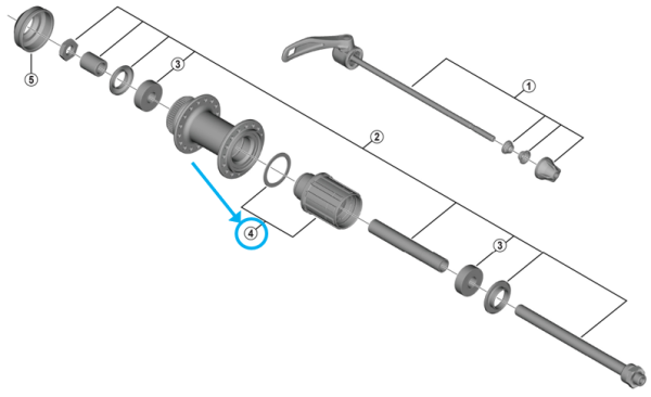 Shimano Freilaufk&ouml;rper FH-QC400 komplett 