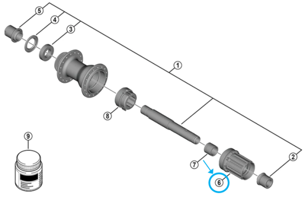 Shimano Freilaufk&ouml;rper FH-TC500 Micro Spline 