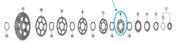 Shimano Zahnkranz CS-HG700-11 17 Z&auml;hne 11-28T 