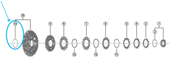 Shimano Spacer CS-R9200 