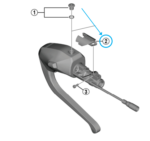 Shimano Fixierungskappe ST-R9180 L 
