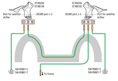 Shimano Brems-/Schalthebel DURA-ACE ST-R9250 Di2 links 2-Gang  Produktbild 1