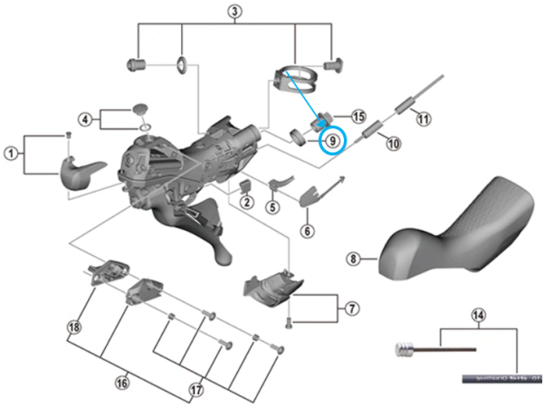 Shimano O-Ring ST-R9120 