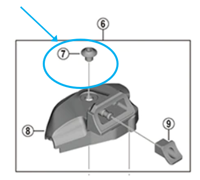 Shimano Befestigungsschraube f&uuml;r Schalteinheit SL-M9100-I 