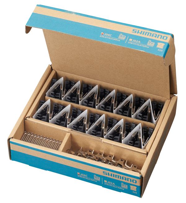 Shimano Bremsbel&auml;ge J04C Metall mit Lamellen 25er Pack 