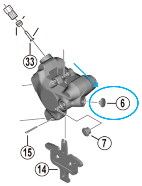 Shimano Kappe Entl&uuml;ftungsschraube BR-R8170 / BR-R7170 