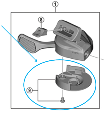 Shimano Hebelschraube und Kappe SL-M8100  Produktbild 1