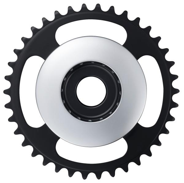 Shimano Kettenblatt STEPS SM-CRE61 38 Z&auml;hne 46.5 mm Kettenlinie mit doppeltem Hosenschutz 