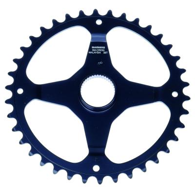 Shimano Kettenblatt STEPS SM-CRE50 38 Z&auml;hne 46.5 mm Kettenlinie mit doppeltem Hosenschutz  Produktbild 1