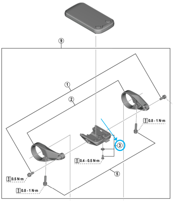 Shimano Haltereinheit SC-E6100 