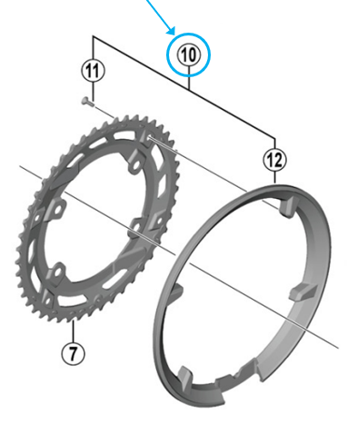 Shimano Hosenschutz FC-U6000 46 Z&auml;hne inkl. Schrauben 